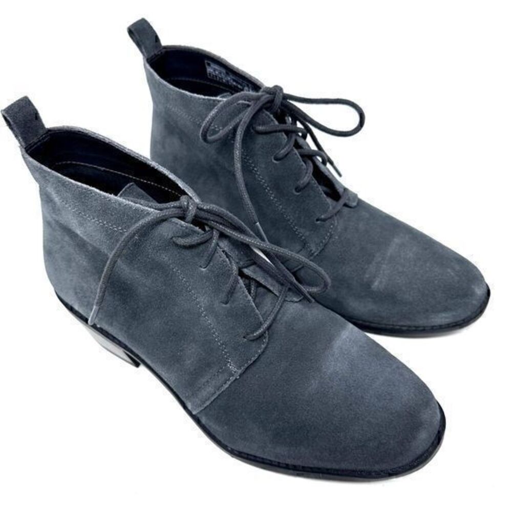 Vionic Womens Dark Grey Casual Suede Lace Up‎ Booties Size 7